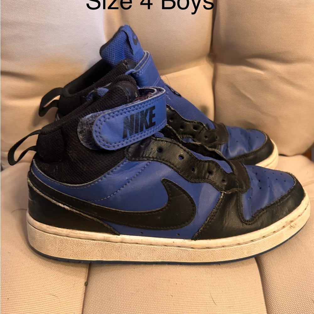 Nike Kids' Blue and Black High-Top Sneakers